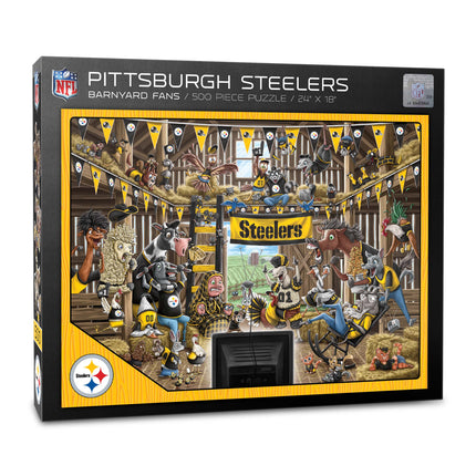 Pittsburgh Steelers Barnyard Fans Puzzle - 500 PC