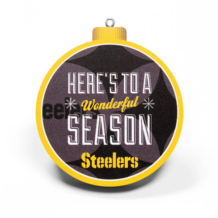 Pittsburgh Steelers 3D Logo Series Ornament