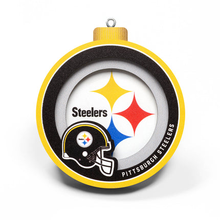 Pittsburgh Steelers 3D Logo Series Ornament