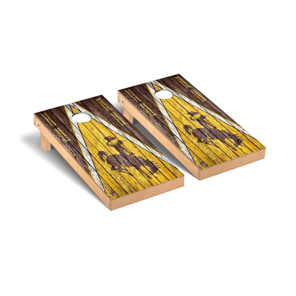 Wyoming Cowboys Cornhole Boards 2x4 Premium