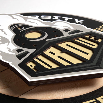 Purdue Boilermakers 3DX Circle Backer Wall Art