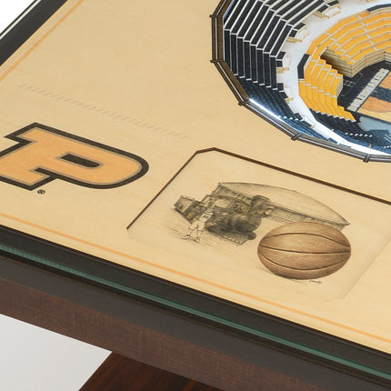 Purdue Boilermakers 25-Layer StadiumView End Table