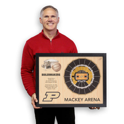 Purdue  Boilermakers 25-Layer StadiumViews 3D Wall Art
