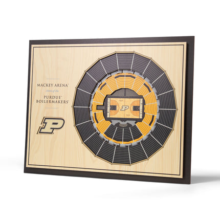 Purdue Boilermakers 5-Layer 3D StadiumView Wall Art
