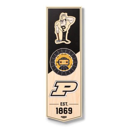 Purdue Boilermakers 3D Stadium 6x19 Banners