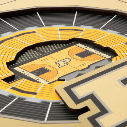 Purdue Boilermakers 3D StadiumView Wall Art 12x12