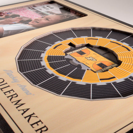 Purdue Boilermakers 3D StadiumView Picture Frame