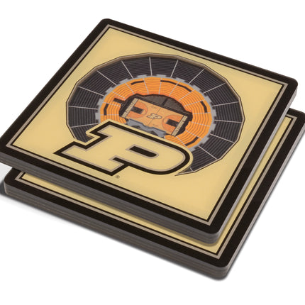Purdue Boilermakers 3D Stadium View Coasters