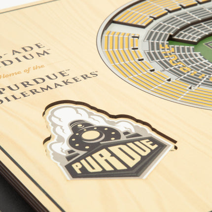 Purdue Boilermakers 5-Layer 3D StadiumView Wall Art