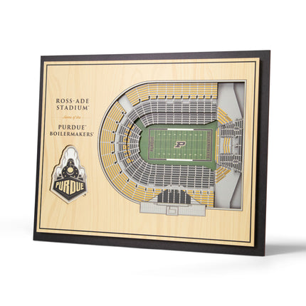 Purdue Boilermakers 5-Layer 3D StadiumView Wall Art
