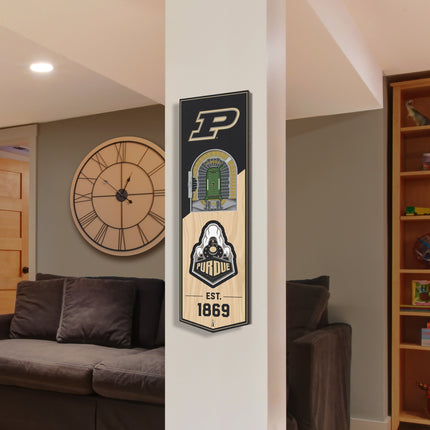 Purdue Boilermakers 3D Stadium 6x19 Banners