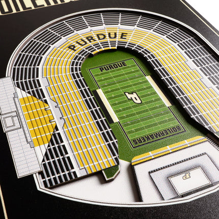Purdue Boillermakers 8x32 3D Stadium Banner
