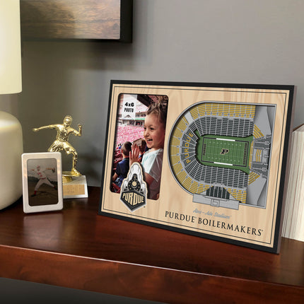 Purdue Boilermmakers 3D StadiumView Picture Frame