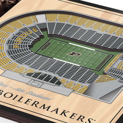 Purdue Boilermmakers 3D StadiumView Picture Frame
