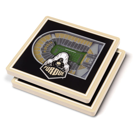 Purdue Boilermakers 3D Stadium View Coasters