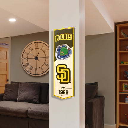 San Diego Padres 3D Stadium 6x19 Banners