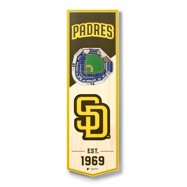 San Diego Padres 3D Stadium 6x19 Banners