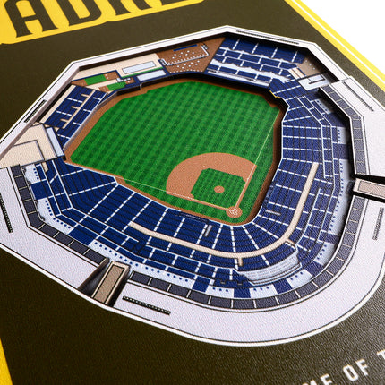 San Diego Padres 8x32 3D Stadium Banner
