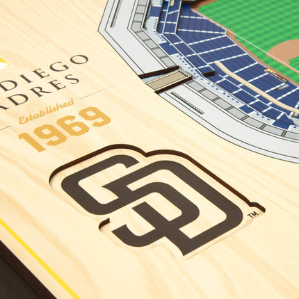 San Diego Padres 5-Layer 3D StadiumView Wall Art