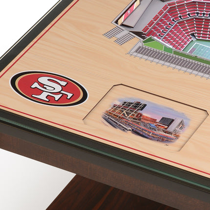 San Francisco 49ers 25 Layer Stadium View Lighted End Table