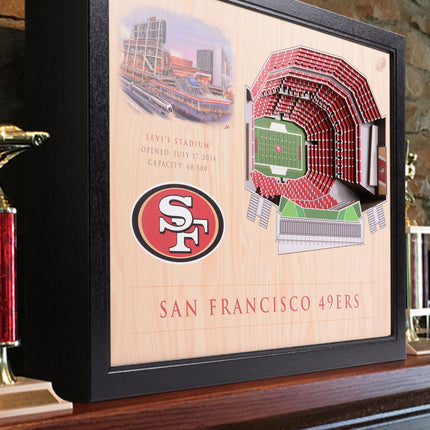 San Francisco 49ers 25 Layer Stadium Art