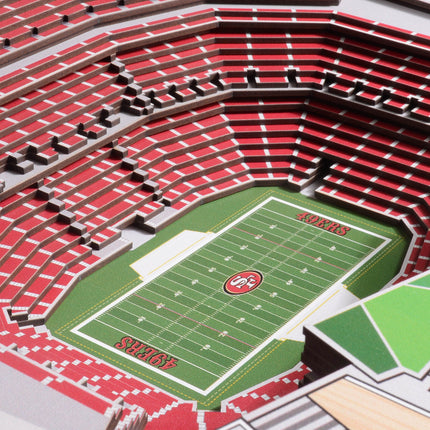 San Francisco 49ers 25 Layer Stadium Art