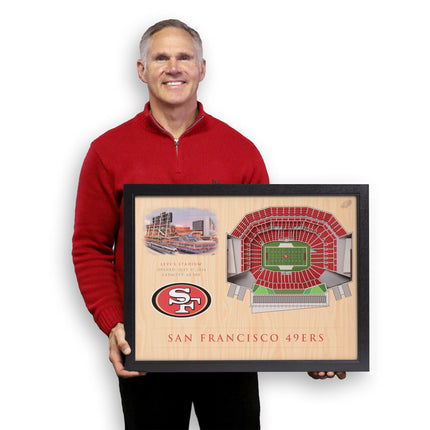 San Francisco 49ers 25 Layer Stadium Art