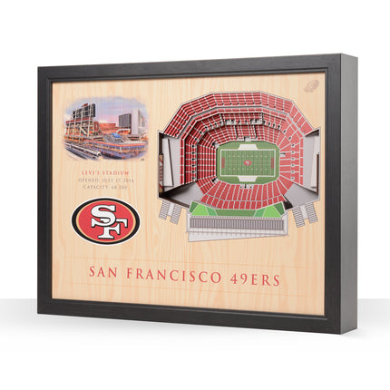San Francisco 49ers 25 Layer Stadium Art