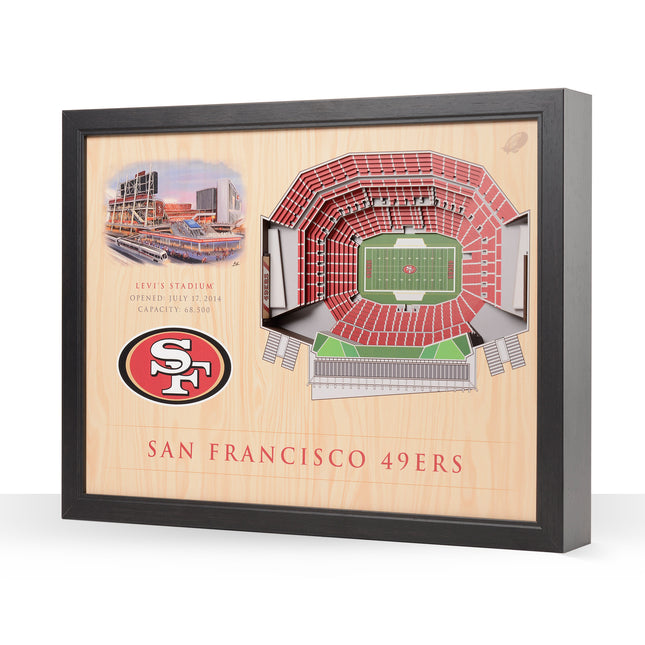 San Francisco 49ers 25 Layer Stadium Art