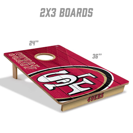 San Francisco 49ers 2x3 Cornhole Boards