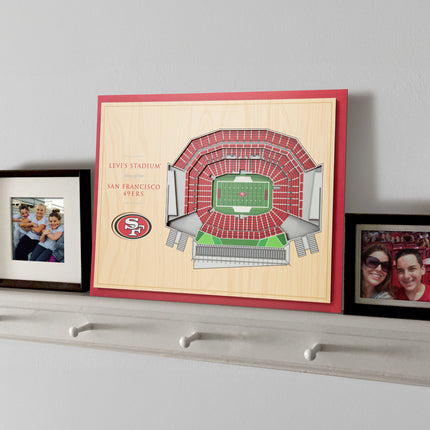 San Francisco 49ers 5-Layer 3D StadiumView Wall Art