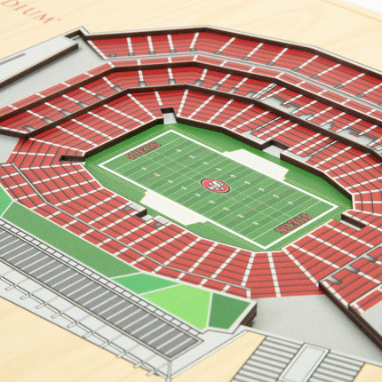 San Francisco 49ers 5-Layer 3D StadiumView Wall Art
