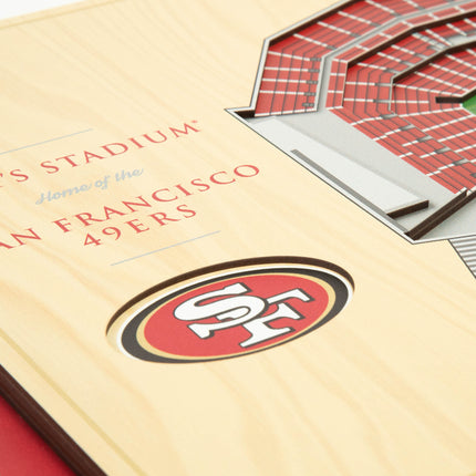 San Francisco 49ers 5-Layer 3D StadiumView Wall Art