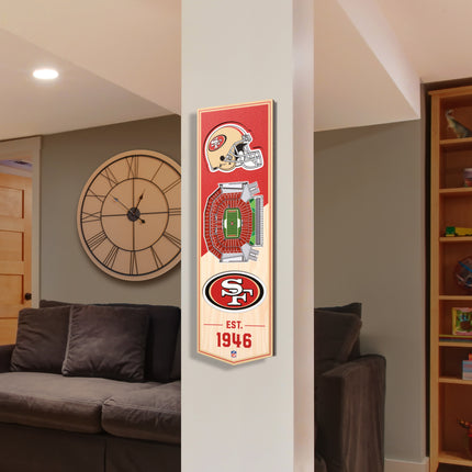 San Francisco 49ers 3D Stadium 6x19 Banners
