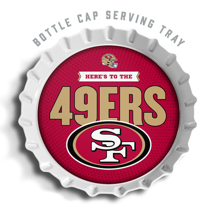 San Francisco 49ers Bottle Cap Serving Tray