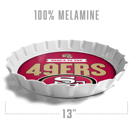 San Francisco 49ers Bottle Cap Serving Tray