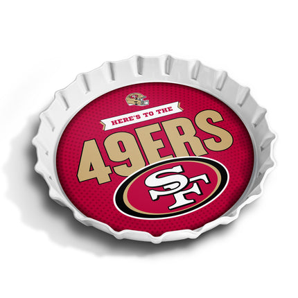 San Francisco 49ers Bottle Cap Serving Tray
