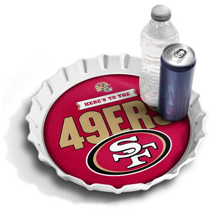 San Francisco 49ers Bottle Cap Serving Tray