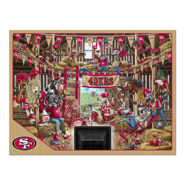 San Francisco 49ers Barnyard Fans Puzzle - 500 PC