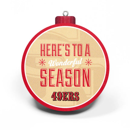 San Francisco 49ers 3D Logo Series Ornament