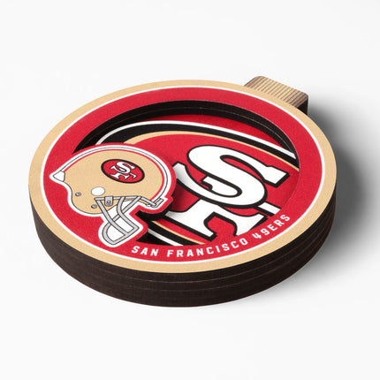 San Francisco 49ers 3D Logo Series Ornament