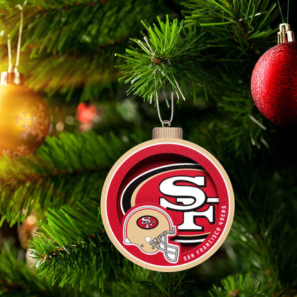 San Francisco 49ers 3D Logo Series Ornament