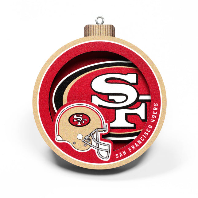 San Francisco 49ers 3D Logo Series Ornament