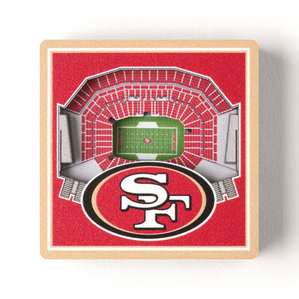 San Francisco 49ers 3D StadiumView Magnets
