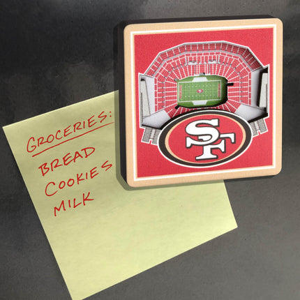 San Francisco 49ers 3D StadiumView Magnets