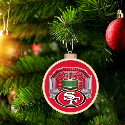 San Francisco 49ers 3D StadiumView Ornaments