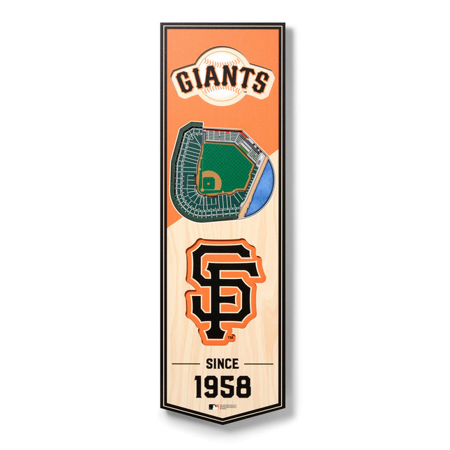 San Francisco Giants 3D Stadium 6x19 Banners
