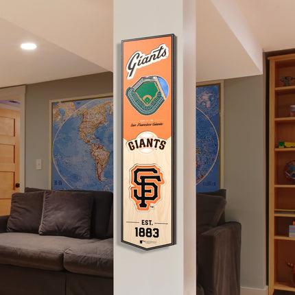 San Francisco Giants 8x32 3D Stadium Banner