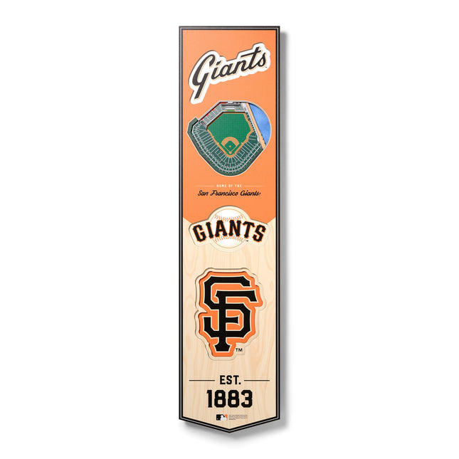 San Francisco Giants 8x32 3D Stadium Banner