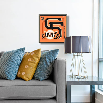 San Francisco Giants 3D Logo Series Wall Art - 12x12